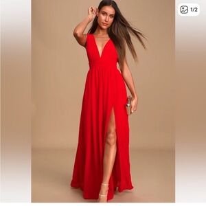 Red Evening Gown Lulus size small